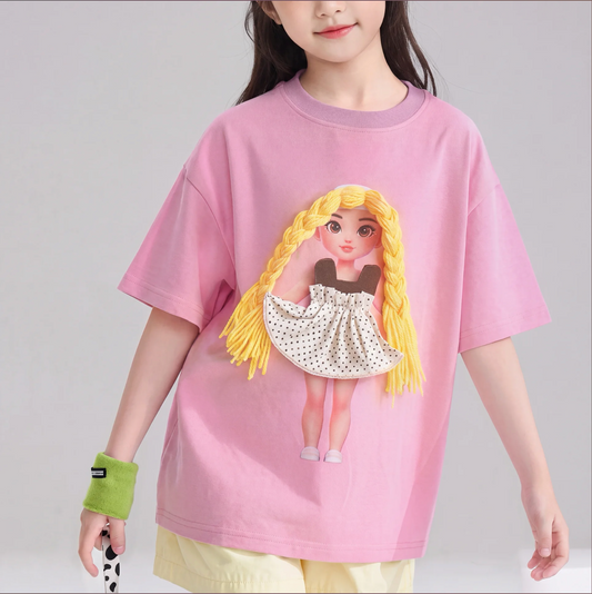 Children's Clothing DIY Dress Up for Girls Short Sleeve